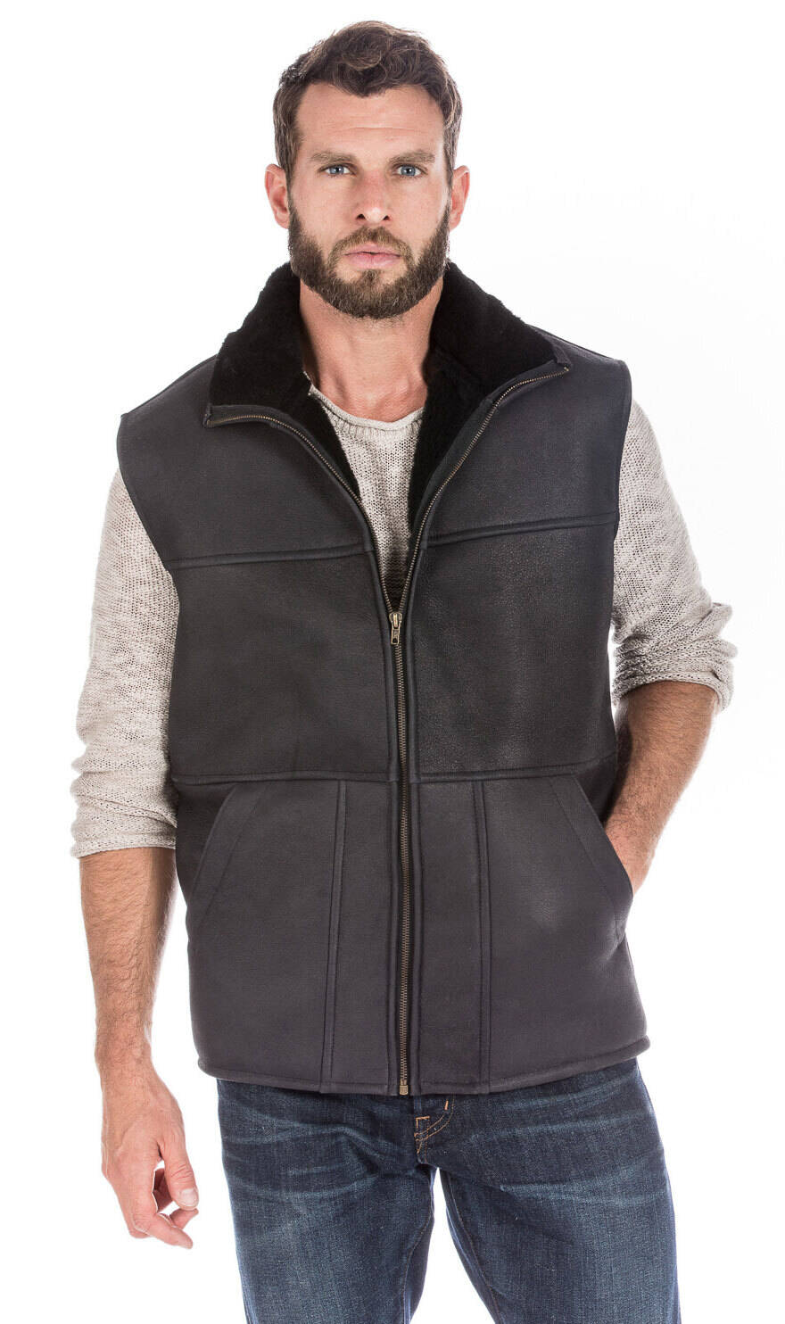 Gilet Sans Manches Mouton Chaud Hiver Aspin14368 010058800 1448 26092017