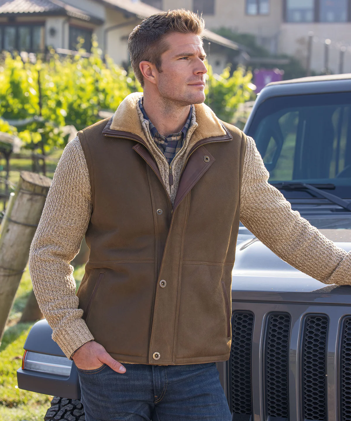 Gabriel Shearling Vest