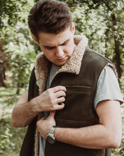 Dark Brown Fur Vest