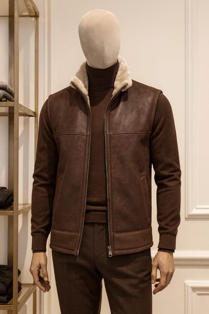 Shearling vest