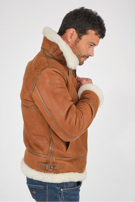 Anthony Shearling Hooded Jacket