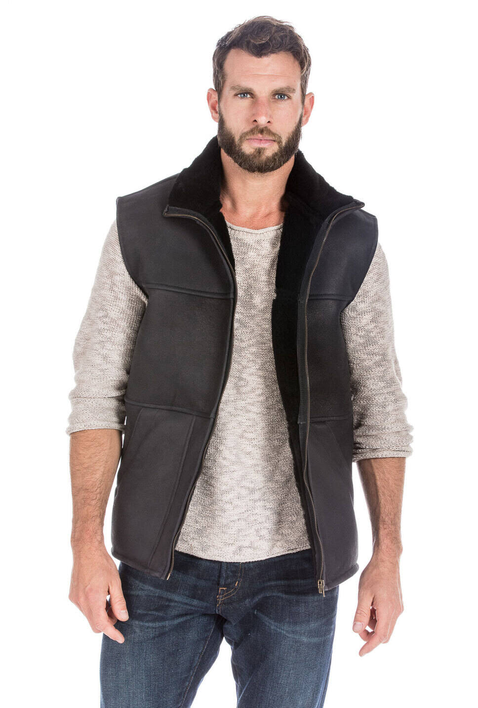 Gilet Sans Manches Mouton Chaud Hiver Aspin14362  029411700 1448 26092017