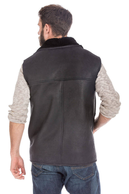 Gilet Sans Manches Mouton Chaud Hiver Aspin