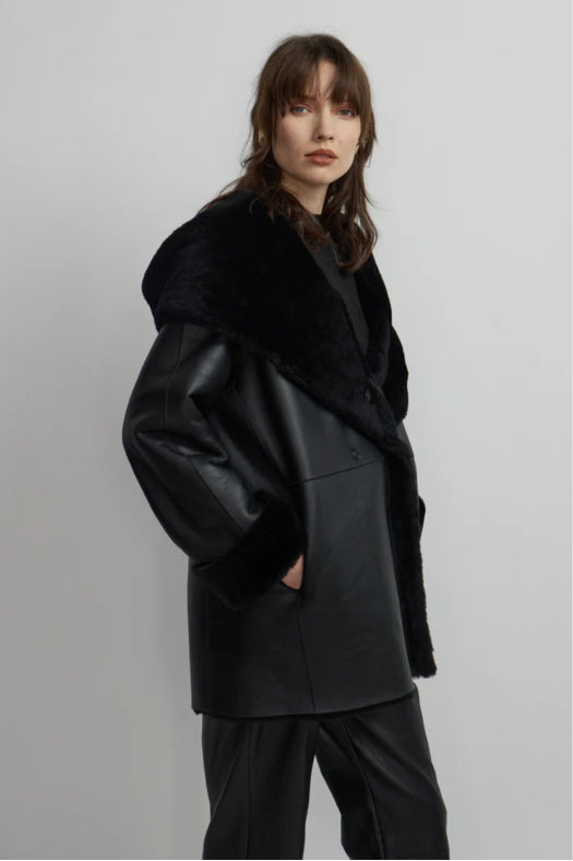 Jenna Reversible Black Ventcouvert